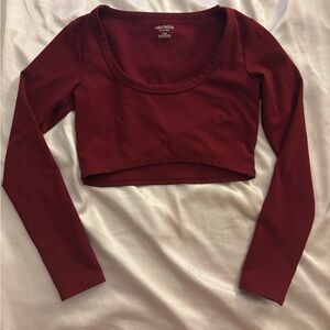 Women's Long Sleeve Crop Top XXS